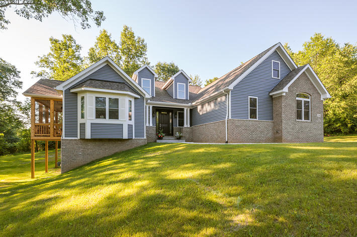 Brick Home with Anchor Bay